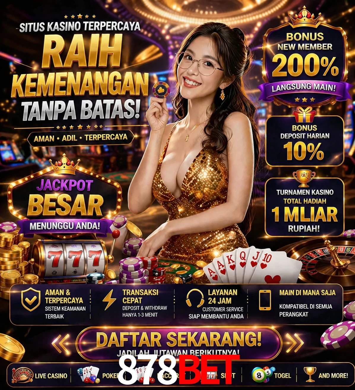 Roleta e blackjack 878Bet