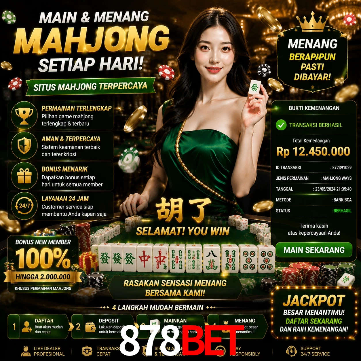 Ganhar e sacar na 878Bet